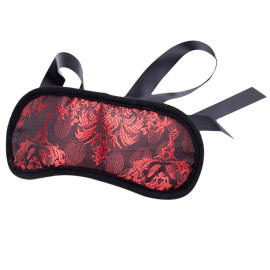 LateToBed BDSM Line Blindfold Bicolor Black-Red