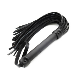 LateToBed BDSM Line Neoprene Style Flogger 48.5cm Black