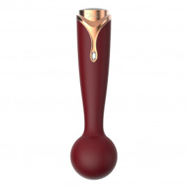 Viotec Firelick Mini Wand Vibrator Gold & Wine Red