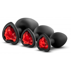 Blush Luxe Bling Plugs Training Kit Red Gems