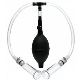 Size Matters Nipple Pumping System With Dual Detachable Acrylic Cylinders