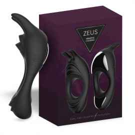 FeelzToys Zeus Dual Vibe Cock Ring Black