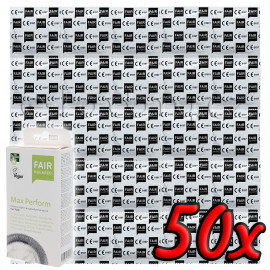 Fair Squared Max Perform - Fair Trade Vegan Condoms 50 pack