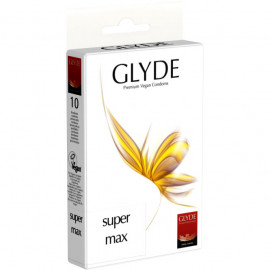 Glyde Super Max - Premium Vegan Condoms 10 pack