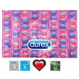 Package Durex High Pleasure - 42 Condoms + 2x Lubricant