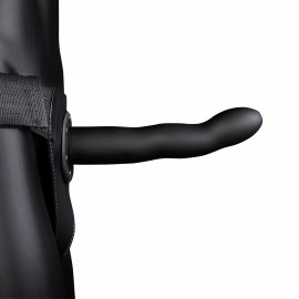 Ouch! Curved Hollow Strap-on 8" 20cm Black