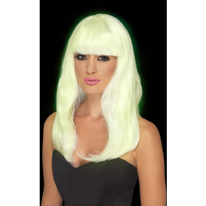 Fever Glam Party Wig Glow in the Dark 45600