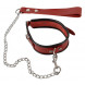 Zado Wild Thing Leather Collar plus Leash Red