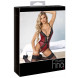 Abierta Fina Crotchless Body with Removable Suspenders 2643456 Red-Black