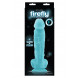 NS Novelties Firefly 8 inch pleasures Glowing Dildo Blue