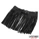 LateToBed BDSM Line Short Shake Fringe Skirt Black
