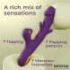 InToYou Siter Vibrator with Hitting Ball & Flipping Tongue 3 Motors Purple