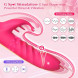 Paloqueth Thrusting G-Spot Rabbit Vibrator with Rotating Beads & Licking Tongue Pink