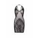 Leg Avenue Seamless Net And Lace Dress 86064 Black