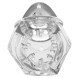 Master Series Detained 2.0 Chastity Cage with Nubs Clear