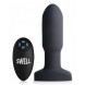 Swell 10x Inflatable and Vibrating Missile Silicone Remote Anal Plug Black