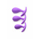 Frisky Booty Poppers Silicone Anal Trainer Set Purple
