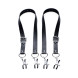 Master Series Spread Labia Spreader Straps with Clamps XL Black