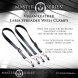 Master Series Spread Labia Spreader Straps with Clamps XL Black