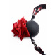 Master Series Full Bloom Silicone Ball Gag with Rose