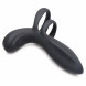 Trinity Vibes Silicone Vibrating Girth Enhancer with Remote Control Black
