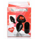 Booty Sparks 28X Silicone Vibrating Red Heart Anal Plug with Remote Small