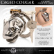 Master Series Caged Cougar Locking Chastity Cage Silver