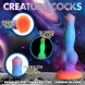 Creature Cocks Space Cock Glow-in-the-Dark Silicone Alien Dildo