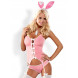 Obsessive Bunny Suit 4 pcs Costume Pink
