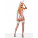 Obsessive Bunny Suit 4 pcs Costume Pink