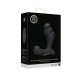 Ouch! Stacked Vibrating Prostate Massager with Remote Control Black
