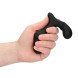 Ouch! Stacked Vibrating Prostate Massager with Remote Control Black
