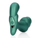 Ouch! Stacked Vibrating Prostate Massager with Remote Control Metallic Green