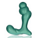 Ouch! Stacked Vibrating Prostate Massager with Remote Control Metallic Green