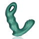 Ouch! Beaded Vibrating Prostate Massager with Remote Control Metallic Green