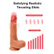 Paloqueth Realistic Dildo Vibrator with with 5 Shocks & Rotations Skin