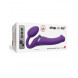 strap-on-me 3 Motors Vibrating Silicone Bendable Strap-On Purple M
