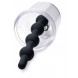 Tom of Finland Rose Bud Cylinder with Beaded Silicone Insert Black
